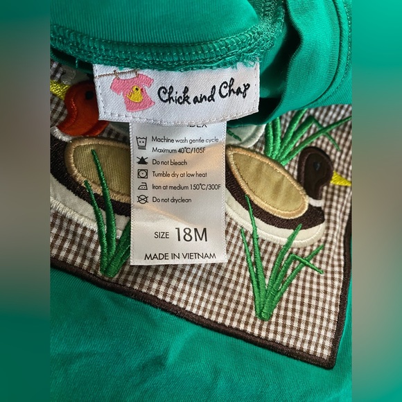 Chick and Chap, duck appliqué shirt - Picture 4 of 6